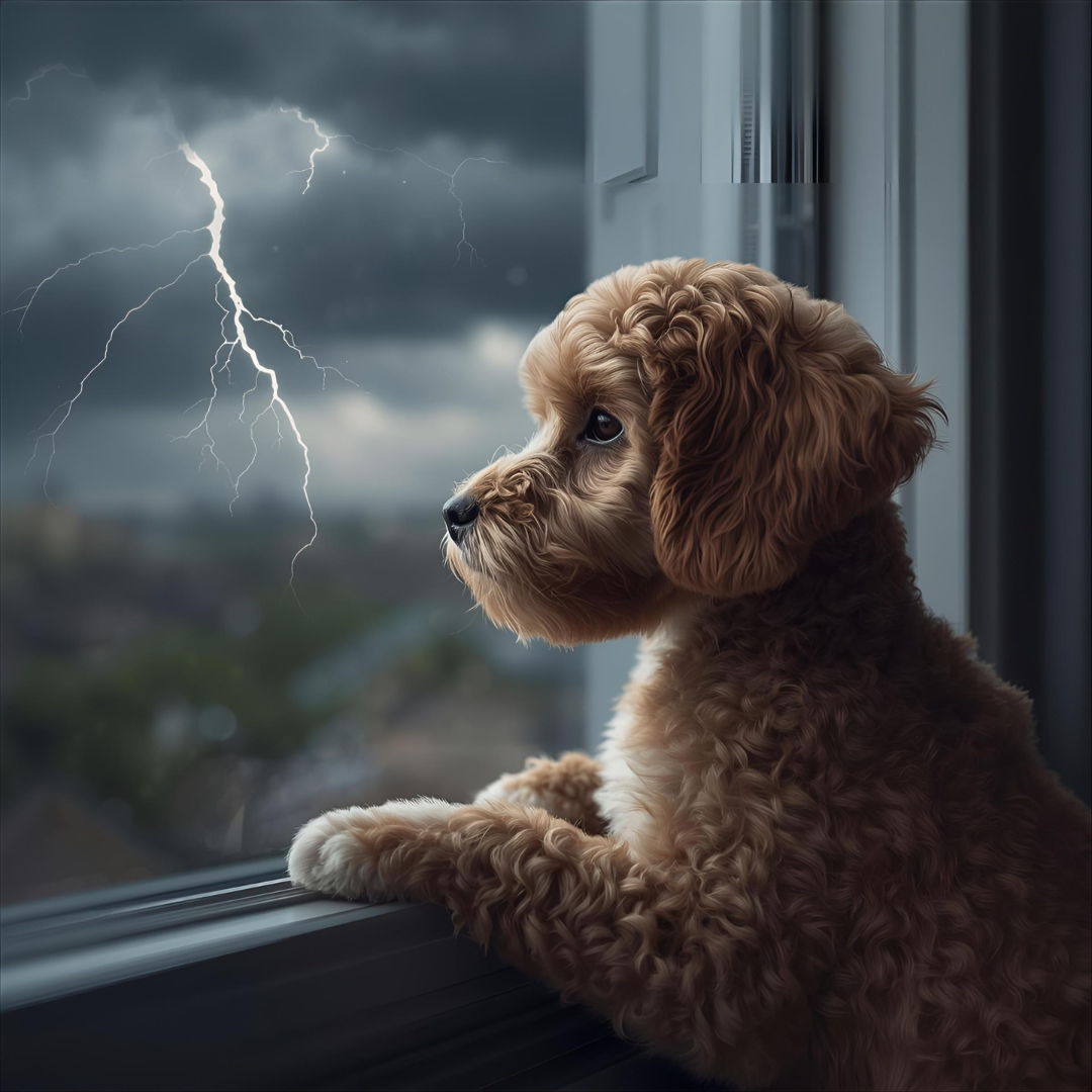 Helping Cavoodle Stay Calm During Fireworks & Storms